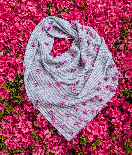 Floral Bouquet Shawl Pattern by Xandy Peters